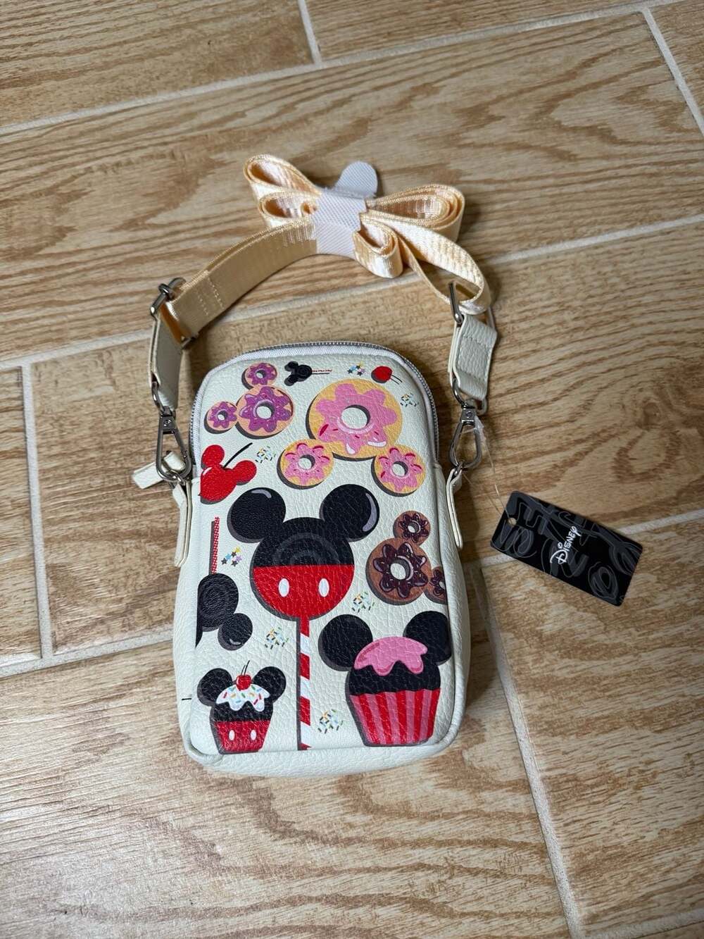 Disney Mickey Mouse Sweets and Treats Crossbody Cell Phone Wallet Bag